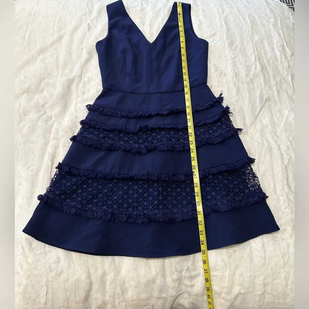 Adelyn Rae Navy Ruffle Dress - Picture 4 of 7